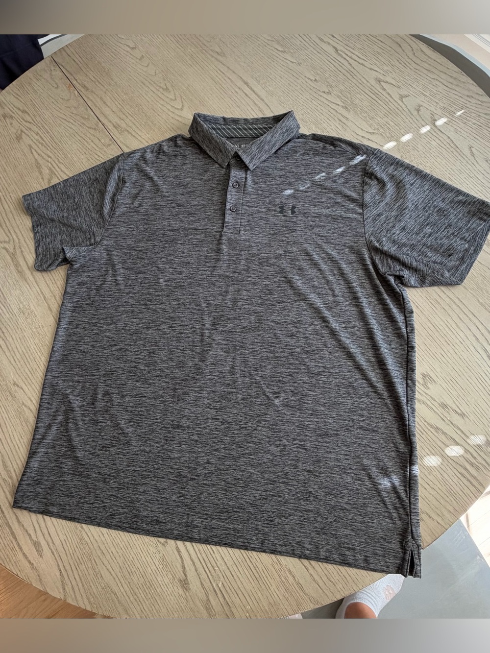 Under Armour Men’s Heather Charcoal Performance Polo